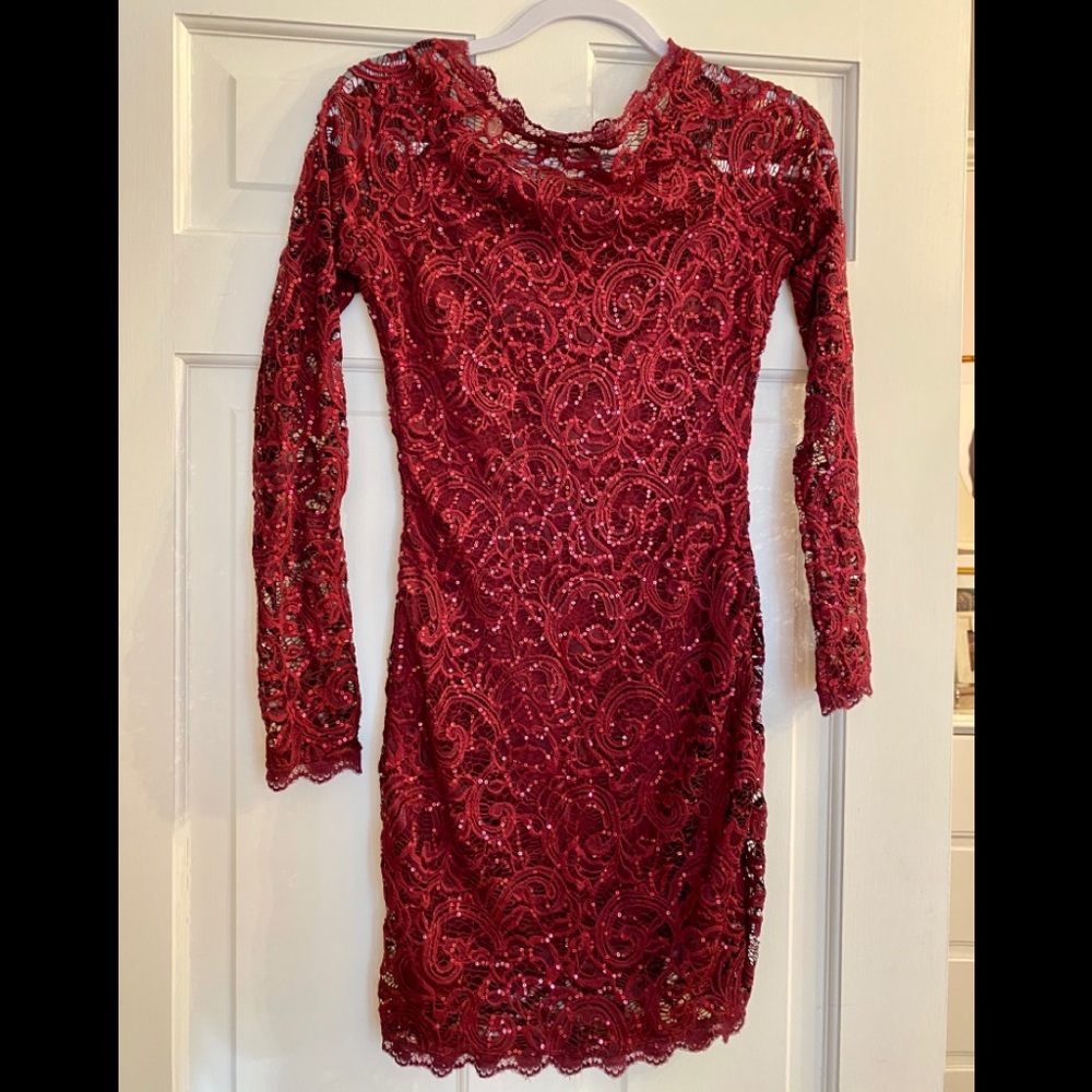 Sequin lace dress